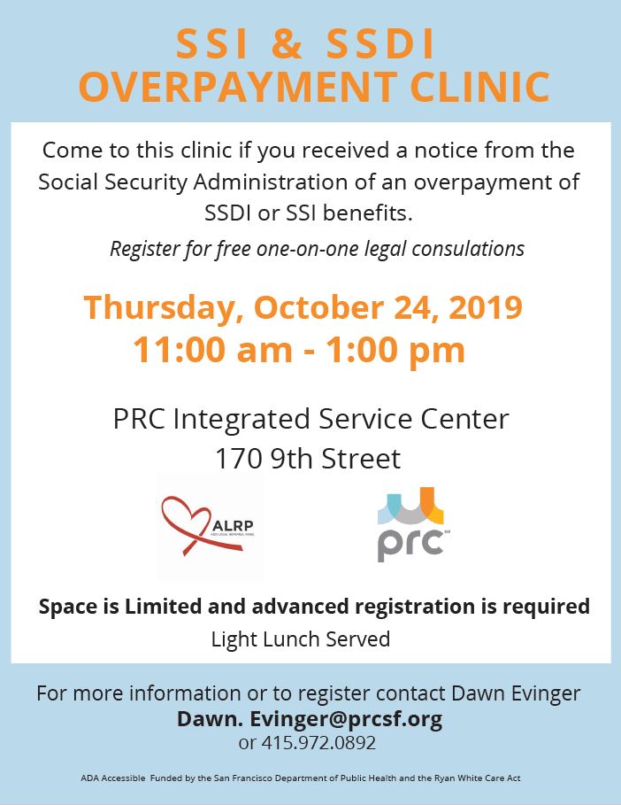 SSI & SSDI Overpayment Clinic